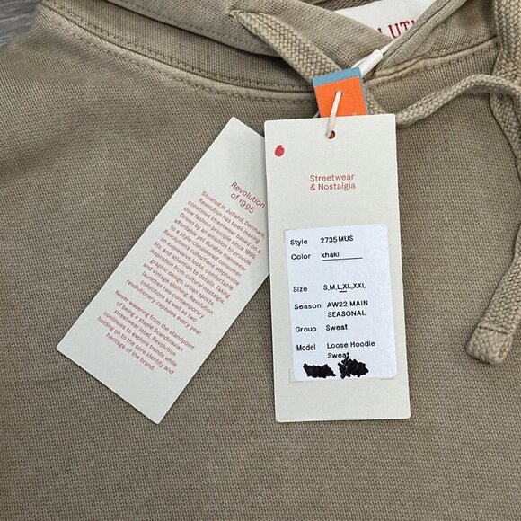 NWT Revolution of 1995 - Men's Mushroom Embroidered Oversized Hoodie Size Large - Picture 7 of 14